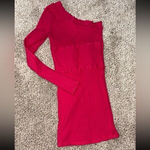 3 for $18 SALE Ribbed Hot Pink Dress